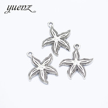 YuenZ 15 pcs Antique Silver color Starfish Charm Metal Pendants For Bracelet Necklace Jewelry Making 26*23mm D797 2024 - buy cheap