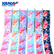 YAMA Spring Flower Printed Ribbon 25mm 1" inch 100Yards/roll Ribbons for Craft Decorative Wedding Party Gifts DIY Accessories 2024 - buy cheap