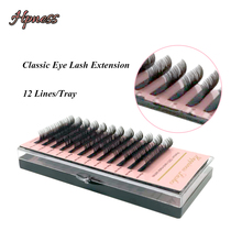 Mink Eye Lash Extension Soft Korea Silk Lashes 12 Lines/Tray Premium Classic Lashes For Eyelash Extension Studio 2024 - buy cheap