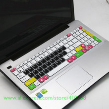 Protector de silicona 15,6 para teclado de Asus, cubierta protectora para x550, A53, K53, A52J, N53S, X53, A52J, N73J, N61J, K52, K52J, x501, A55V, X550V, X55V 2024 - compra barato