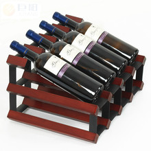Suporte de vinho de madeira sólida pura com 8 garrafas, porta vinho de uva, azuis, para instalação grátis, copo de vinho, suporte, bar, exibição de bebidas 2024 - compre barato