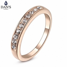 DAN'S ELEMENT-anillo de boda clásico de cobre para mujer, sortija, circonita, Cristales austriacos, Fi-RG91645 2024 - compra barato