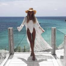 Women Chiffon Kimono Beach Cardigan Dress Wrap Beachwear Long Maxi Ladies Boho Dresses 2024 - buy cheap