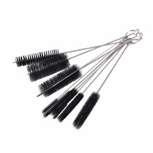 10Pcs/Set Stainless Steel Pipe Tube Cylinder Bores Cleaning Brush Set with Keyring Tube Bottle Cleaning Brushes for Housework  2024 - buy cheap