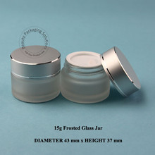 20pcs/Lot Promotion 15g  Frosted Glass Cream Jar Empty Hot Facial Cream Bottle Women Cosmetic Vial Container Small Packaging 2024 - buy cheap