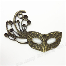 20pcs Vintage Charms Mask Pendant Antique bronze Zinc Alloy Fit Bracelet Necklace DIY Metal Jewelry Findings 2024 - buy cheap