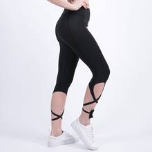 Summer Women Cross Bandage Workout Pants High Waist Stretch Slim Fitness Leggings Female Athleisure Bodybuilding Jegging Leggins 2024 - buy cheap