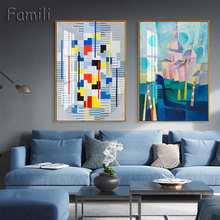 Quadros clássicos abstratos para decoração, arte em tela, impressão, poster para parede, sala de estar, decoração da casa 2024 - compre barato