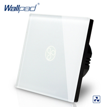 Wallpad-Regulador de velocidad de ventilador, Interruptor táctil estándar de la UE, CA 110-250V, interruptor de luz de pared blanca, 110-250V 2024 - compra barato