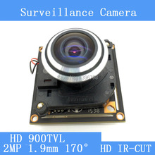 Камера видеонаблюдения, широкоугольный Рыбий глаз, Мини HD 900TVL, модуль + двойной фильтр HD IR-CUT, 170 2024 - купить недорого