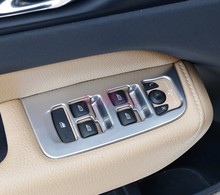 Tampa com interruptor de vidro e janela em cores interiores, moldura cromada, estilo de carro, para volvo xc60, acessórios 2018 2024 - compre barato