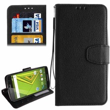 For Motorola Moto X Play Litchi Texture Flip Leather Case with Magnetic Buckle & Holder & Card Slots & Wallet & Photo Frame 2024 - buy cheap