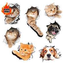 DIY 3D Vivid Cats Toilet Switch Stickers Cartoon Switch Cover Protected Wall Stickers Vinyl Decals For Home Decor Poster Mural 2024 - buy cheap