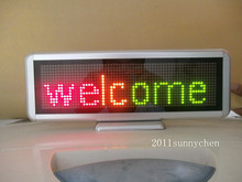 3 Color Programmable LED Message Sign Scroll Moving Display 16x64 dot Desk board 2024 - buy cheap