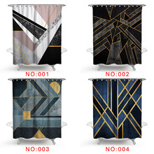Cortinas de ducha geométricas Vintage, tela de poliéster, decoración del hogar, impermeables, para baño, 2018 2024 - compra barato