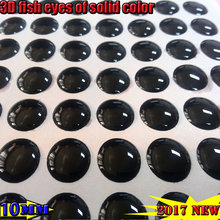 Señuelo de pesca 3d artificial con ojos de pez, cantidad: 800 unids/lote, 4mm, 5mm, 6mm, 8mm, 10mm, color sólido: negro, 2017 2024 - compra barato