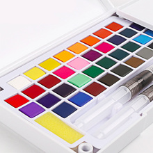 Superior Watercolor Paint Set Box With Water brush Bright Color Portable Solid Paint Watercolor Pigment for Art Supplies 2024 - buy cheap