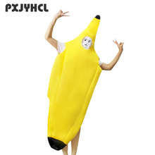 Halloween Christmas Adult Cosplay Banana Costume Funny Carnival Party Fruit Props Cotton Performance Dance Fantasia Clothing 2024 - buy cheap