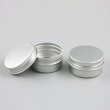 Latas de metal pequeñas de 30g, botes de aluminio para polvo de caramelo, jarras de sal de baño, envases de cosméticos de plata, contenedor de viaje de 30ml, 1oz 2024 - compra barato