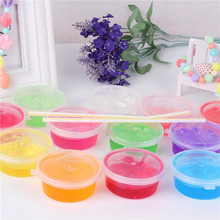 12 color Slime Toys Crystal Glue for Fluffy Putty Cloud Slime Plasticine Clay Light Polymer Kids Antistress Toy Supplies    Z703 2024 - buy cheap
