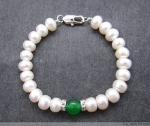 7-8MM Size Exquisite Natural Freshwater Pearl Bracelet Bangle Fashion Jewelry 2024 - buy cheap