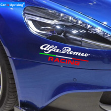 1 шт. флаг Италии забавные наклейки на гоночные автомобили ПВХ наклейка Стайлинг для alfa romeo giulietta Giulia STELVIO 147 156 159 mito автостайлинг 2024 - купить недорого