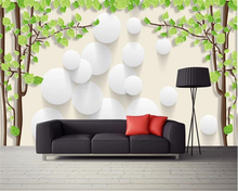Beibehand-papel de parede foto personalizada 3d, árvore, círculo, pintura, sala de estar, sofá, plano de fundo, tv, quarto 2024 - compre barato