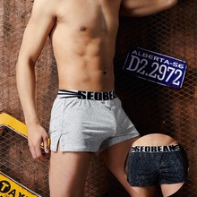 2pcs/pack SEOBEAN Mens Boxer Shorts 100% cotton Men Tracksuit Ropa Interior hombre Male aro Casual Trunks Sleep Pajama Shorts 2024 - buy cheap