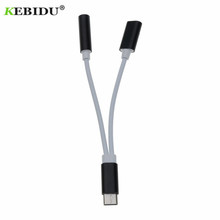 Kebidu adaptador usb tipo c para fone de ouvido, adaptador usb tipo c para entrada de fone de ouvido 3.5mm para huawei p20/mate 10/pro aux áudio cabo carregador de fone de ouvido, mais novo cabo 2024 - compre barato