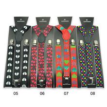 Women Men'S Shirt Suspenders For Trousers Fashion 8 Colors Heart Colorful Mix Pants Holder Braces Wedding Suspender Belt Straps 2024 - buy cheap