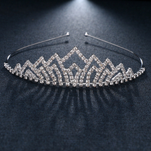 2018 new sleek minimalist bride crown tiara light silver crown tiara female bride wedding hair accessories 4 2024 - buy cheap