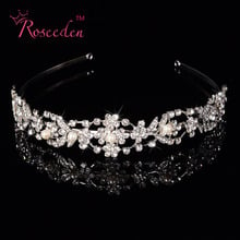 Pearl wedding Tiara Crown for women fashion designer hair jewelry Fantastic hair Headband proms Bridal Accessories RE86 2024 - buy cheap