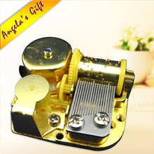 Golden Music box 18 Notes musical mechanism DIY box music, fur elise for lovers, wedding souvenir free shipping Angela's gifts 2024 - buy cheap