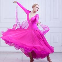 Vestido feminino padrão para dança de baile, vestido para mulheres para competição de dança de salão 2024 - compre barato