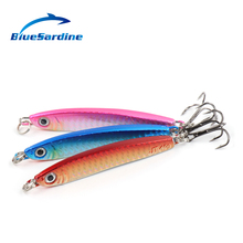 BlueSardine 3PCS 40G 9.5CM Metal Jig Fishing Lures Paillette Knife Wobbler Artificial Hard Bait Jigging Lures 2024 - buy cheap