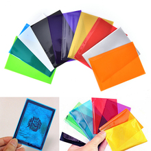 100 шт., цветные защитные чехлы для карт, 10 цветов 2024 - купить недорого