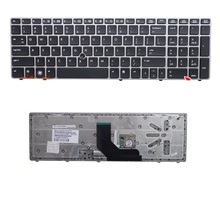 SSEA New US keyboard with silver frame For HP for EliteBook 8560p 8570P 8560B 6560b 6565b black keyboard With pointing sticks 2024 - buy cheap