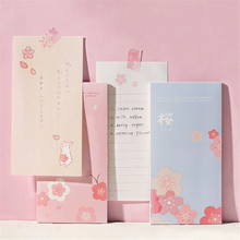 24 hojas de notas adhesivas de flores románticas hojas de notas Kawaii Bloc de notas planificador de colección de recortes pegatinas de papel papelería coreana 2024 - compra barato