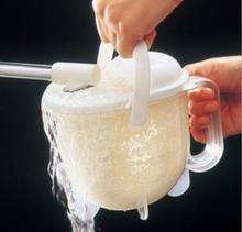 1PC de arroz de plástico Dispositivo de lavado escurridor para limpieza de judías y arroz manos libres lavar arroz Manual de la máquina de cocina colador para arroz OK 0474 2024 - compra barato