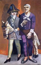 100% reprodução da pintura a óleo feita à mão em tela de linho de alta qualidade pelo artista profissional, o artista-e sua esposa-1925 2024 - compre barato