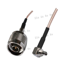 Cabo coaxial rf n para crc9, venda da fábrica, conector macho para crc9 macho, ângulo reto plugue rg316, cabo rabo de porco 15cm, frete grátis 2024 - compre barato