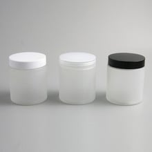 30pcs 250ml big frosted Plastic cream jar with PE Pad Seal and black white clear lids 250cc skin care bottle cosmetic container 2024 - buy cheap