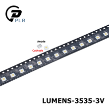 200 Uds retroiluminación de LED de lúmenes 1W 3V 3535, 3537 blanco iluminación LCD trasera para TV aplicación de TV A127CECEBUP8 estilo-3 2024 - compra barato