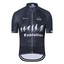 Maillot de Ciclismo para hombre, Ropa de verano para equipo de bicicleta, camiseta de Ciclismo de montaña, Tops de color negro Evolution 2024 - compra barato