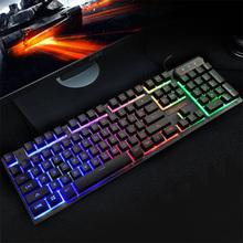Wired Gaming Keyboard 104 Keys Backlit Keyboards Mechanical Feeling Metal Gamer Keyboard For Tablet Desktop Teclado 2024 - buy cheap