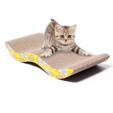 Rascador corrugado para Gato, alfombrilla para cama, juguete interactivo para el cuidado de las garras para Gato, adiestramiento de gatos y gatitos 2024 - compra barato