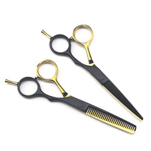 professional Japan 440c 5.5 '' hair cutting scissors set haircut thinning barber makas haircutting shears Hairdresser scissors 2024 - buy cheap