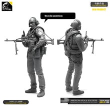 Yufan-modelo 1/35, Kit de figuras en espiral, artillero de Élite Antiterrorista, soldado de resina sin montar Loo-12 2024 - compra barato