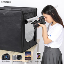Mini Photo Studio Lightbox Tabletop Shooting Folding Studio Portable Tent 60cm Soft Box 160 LED Photography Light Kit CD50 T03 2024 - buy cheap