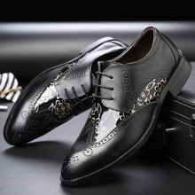 Sapatos masculinos estilo retrô vintage, calçado formal de couro genuíno para casamento, sapato estilo oxford 2024 - compre barato